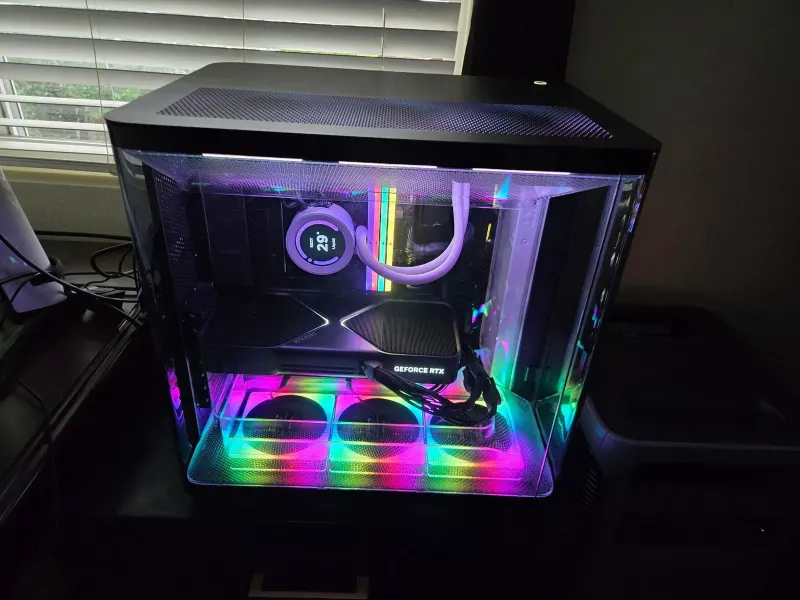 Fresh build, full rainbow — a new PeerLLM host being born.